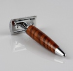 Natural Red Ebony Wood Handle razor handmade double edge safety razor, razor wood handle Classic men's shaving set