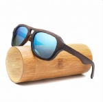 fashion vintage polarized sunglass High quality wood sunglasses china sunglasses factory