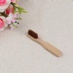 FDA Certification Custom Logo Round Handle Kid Child Natural Bamboo Eco Friendly Travel Toothbrush